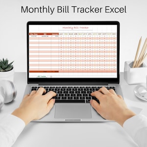Excel Monthly Bill Tracker and Organizer, Excel Bill Tracker, Yearly Bill Tracker Spreadsheet, Bill Checklist