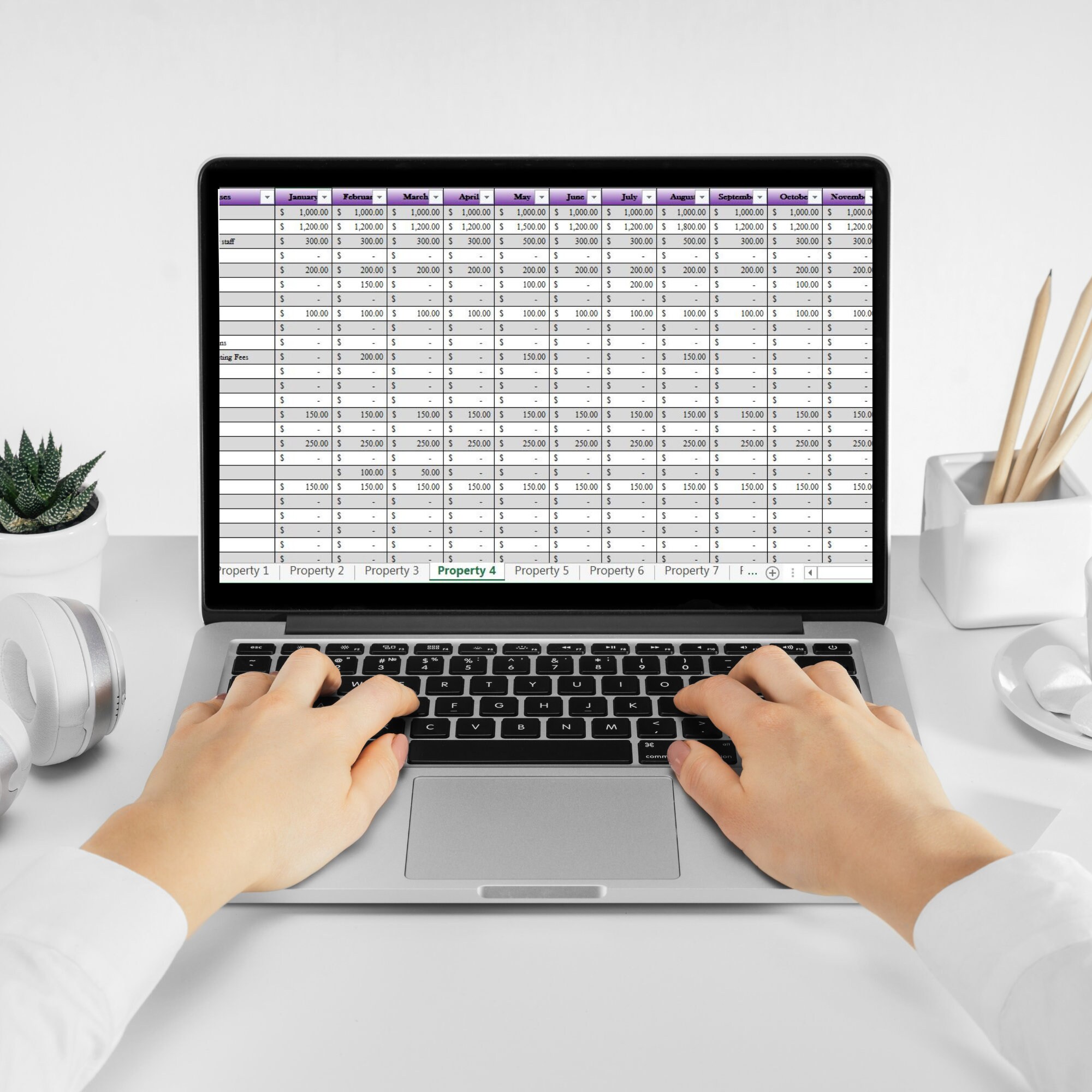 Airbnb and Expense Excel Spreadsheets Airbnb Expense Etsy