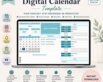 Daily To-Do List Excel, Daily Planner Spreadsheet, Daily Calendar Template, Task Tracker Spreadsheet, Task Manager Spreadsheet