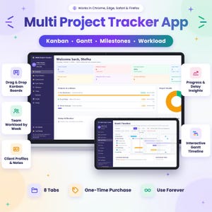 Aplicación web para planificación de múltiples proyectos, aplicación de seguimiento de tareas, planificador de tablero Kanban, rastreador de línea de tiempo Gantt, aplicación de gestión de tareas de equipo.