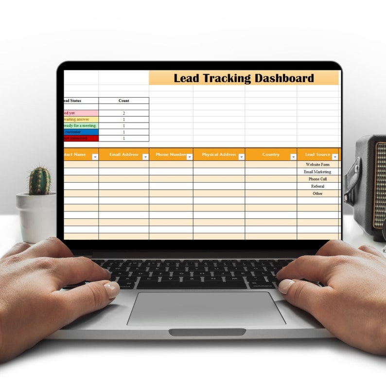 Lead Tracking Spreadsheet, Lead Tracker for Follow-Ups, Sales Prospecting Sheet, Sales Leads Tracker, Lead Generation Spreadsheet