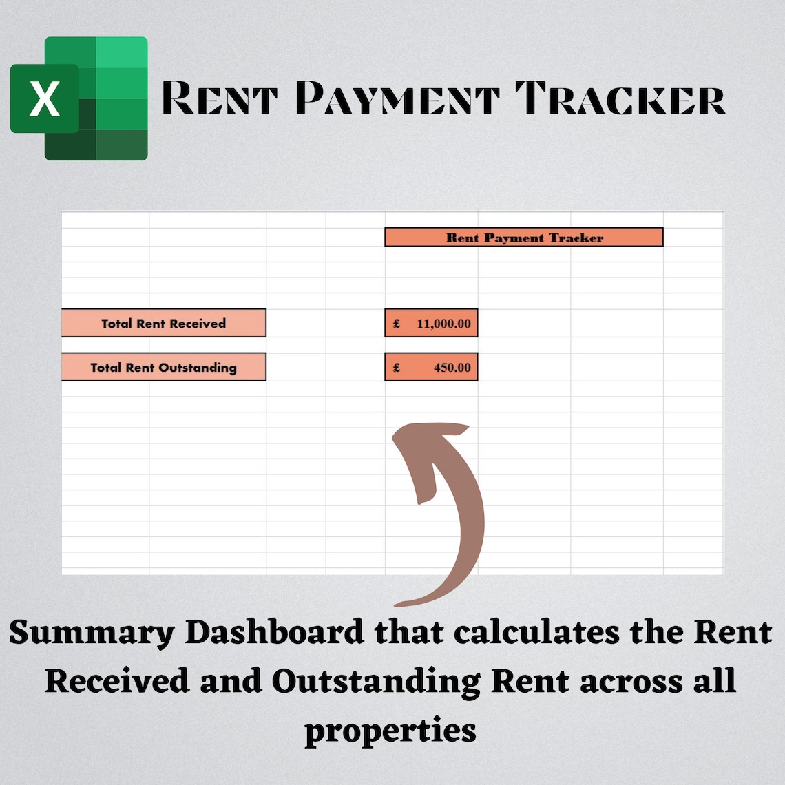Rent Payment Ledger Excel Landlord Rent Payment Tracker in Pounds