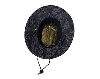 Toddler Dark Palms Straw Hat