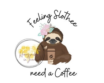 SLOTH COFFEE PNG