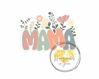 mama floral png