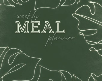 Digital Meal Planner, Digital Menu Planner. Digital Planner for Goodnotes, Digital Planner for Notability