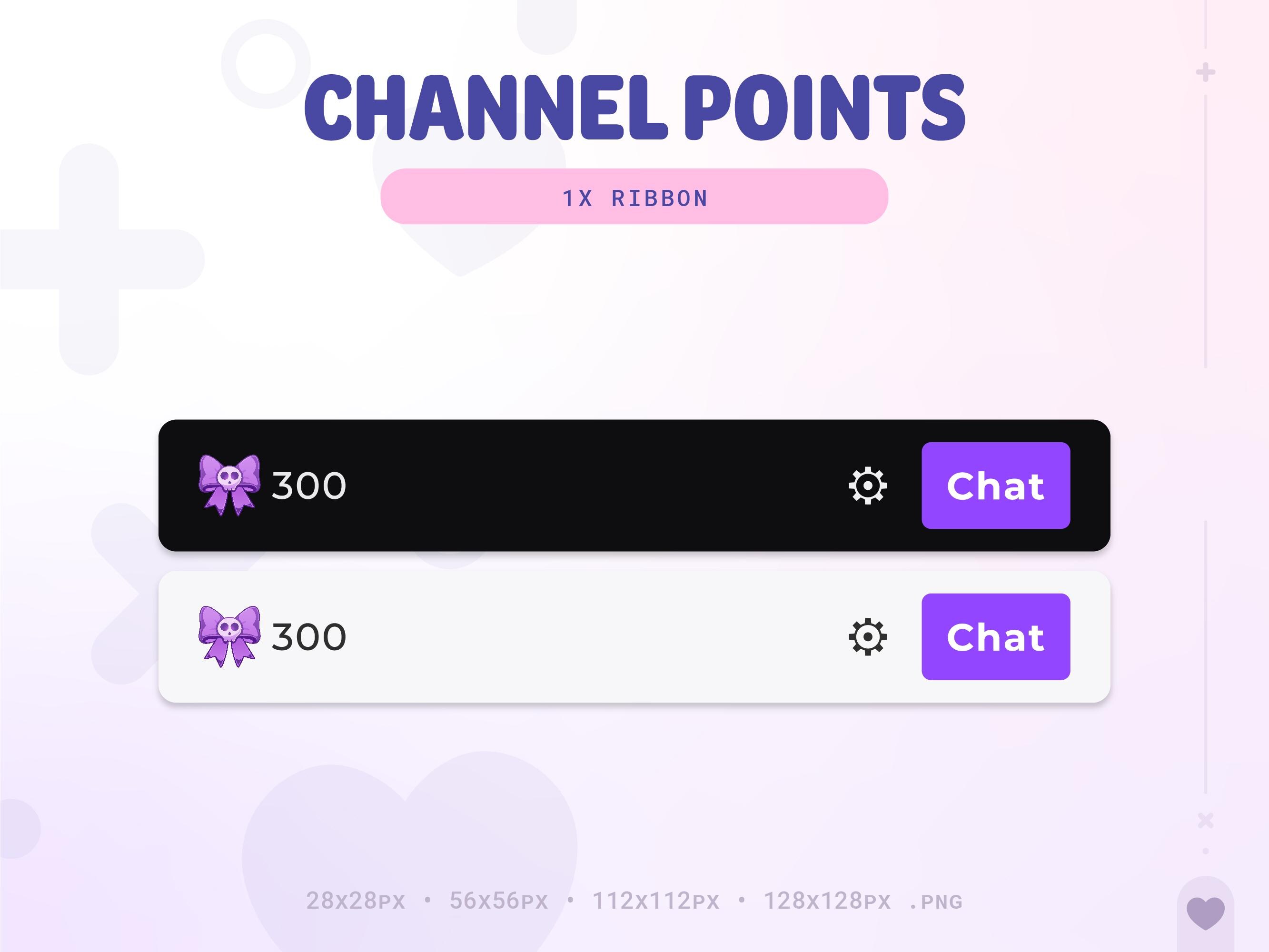 Stream Ribbon Visual Purple Skull Ribbon Channel Points Icon: Twitch Stream Emote (digital ...