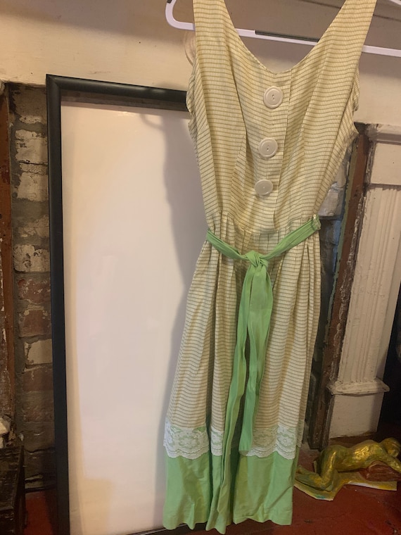Green vintage dress