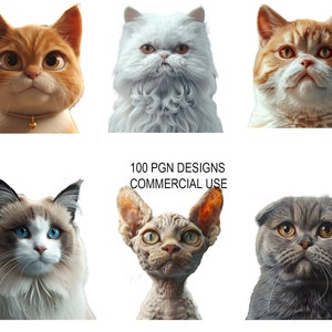 100 prompts Cat Clipart cartoon 3d aquarel Bundel Hond PNG