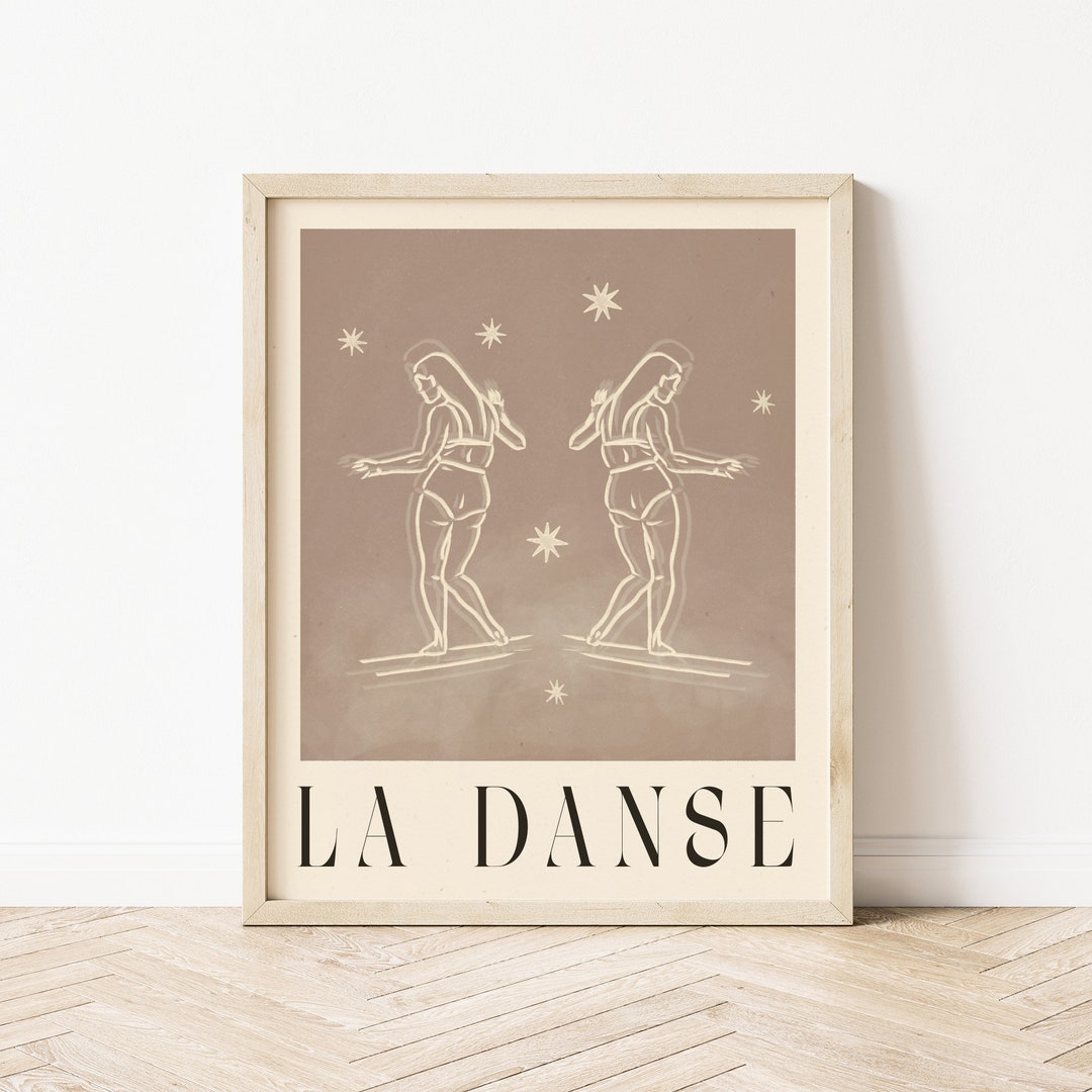 Curated visual reference: Visual Reference: La Danse Art Print Surf Art Vintage Inspired Art Boho