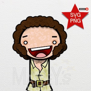 Fezzik - The Princess Bride Tribute Art - druckbare digitale Cartoon Pop Art. SVG, PNG, PDF
