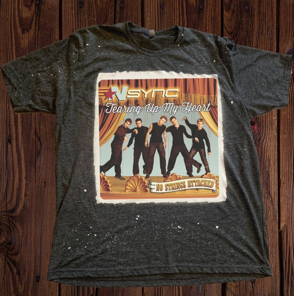 NSYNC Bleached Shirt NSYNC Shirt Justin Timberlake Boy Etsy