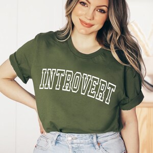 Introvert Shirt, Introvert Graphic Tee, Funny Tshirt, Minimalist Shirt, Humor Tee, Antisocial Shirt, Mom Shirt, Gift for Her, Homebody Shirt