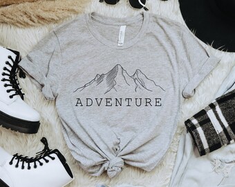 Adventure Shirt, Mountain Tshirt, Nature Graphic Tee, Outdoors Shirt, Adventure Shirt, Minimalist T-shirt, Boho Tee, Hiking T-Shirt, Gift