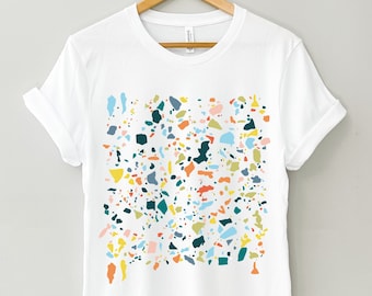 Abstract Shirt, Colorful Graphic Tee, Speckles Shirt, Boho Abstract T-shirt, Minimalist Shirt, Whimsical Shirt, Abstract Modern Shirt, Gift