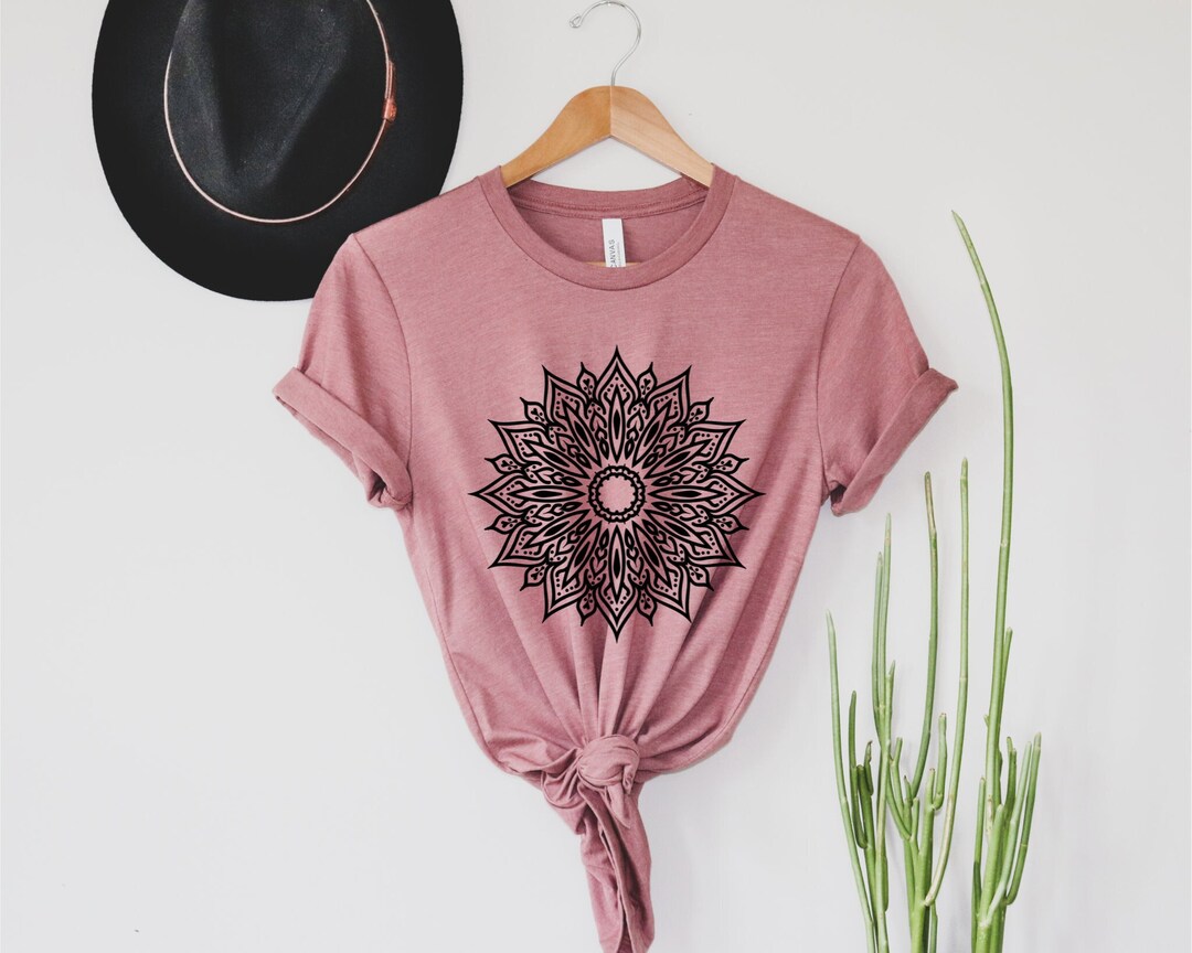 Regular Fit Short Sleeve Shirt - Mandala - Black Green