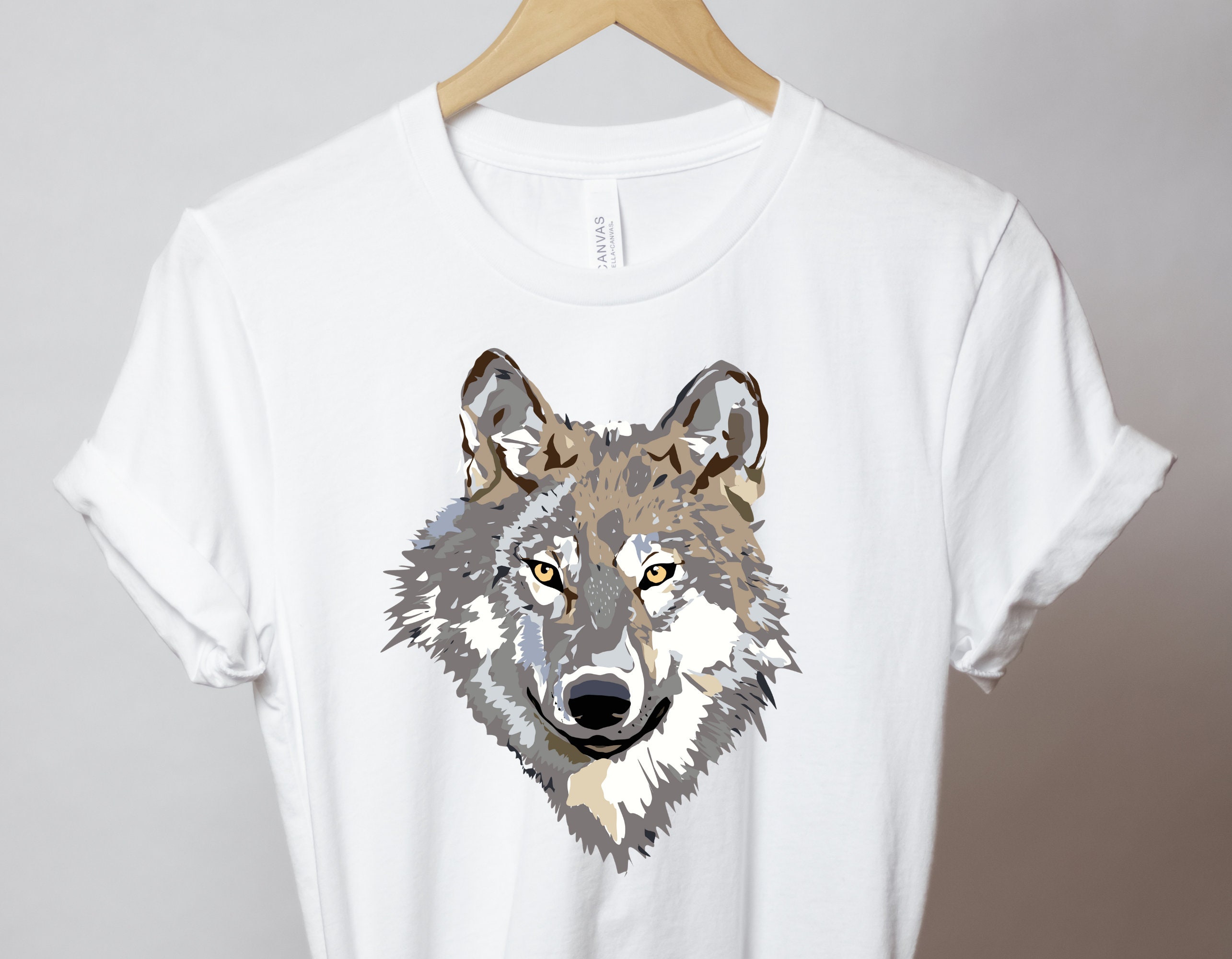 Wolf T-Shirt Wolf Graphic Tee Animal T Shirt Nature Shirt | Etsy