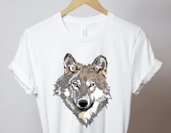 Wolf T-shirt Wolf Graphic Tee Animal T Shirt Nature Shirt - Etsy