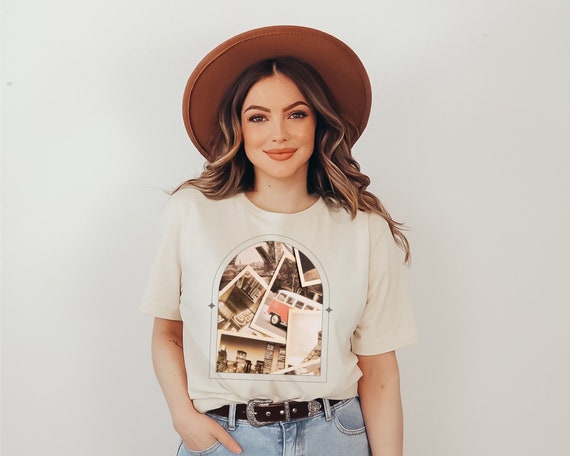 Vintage Photograph Shirt, Photo Collage Tee, Vintage Graphic Tee, Retro Shirt, Minimalist Tshirt, Old School Pictures, Nostalgic Shirt, Gift
