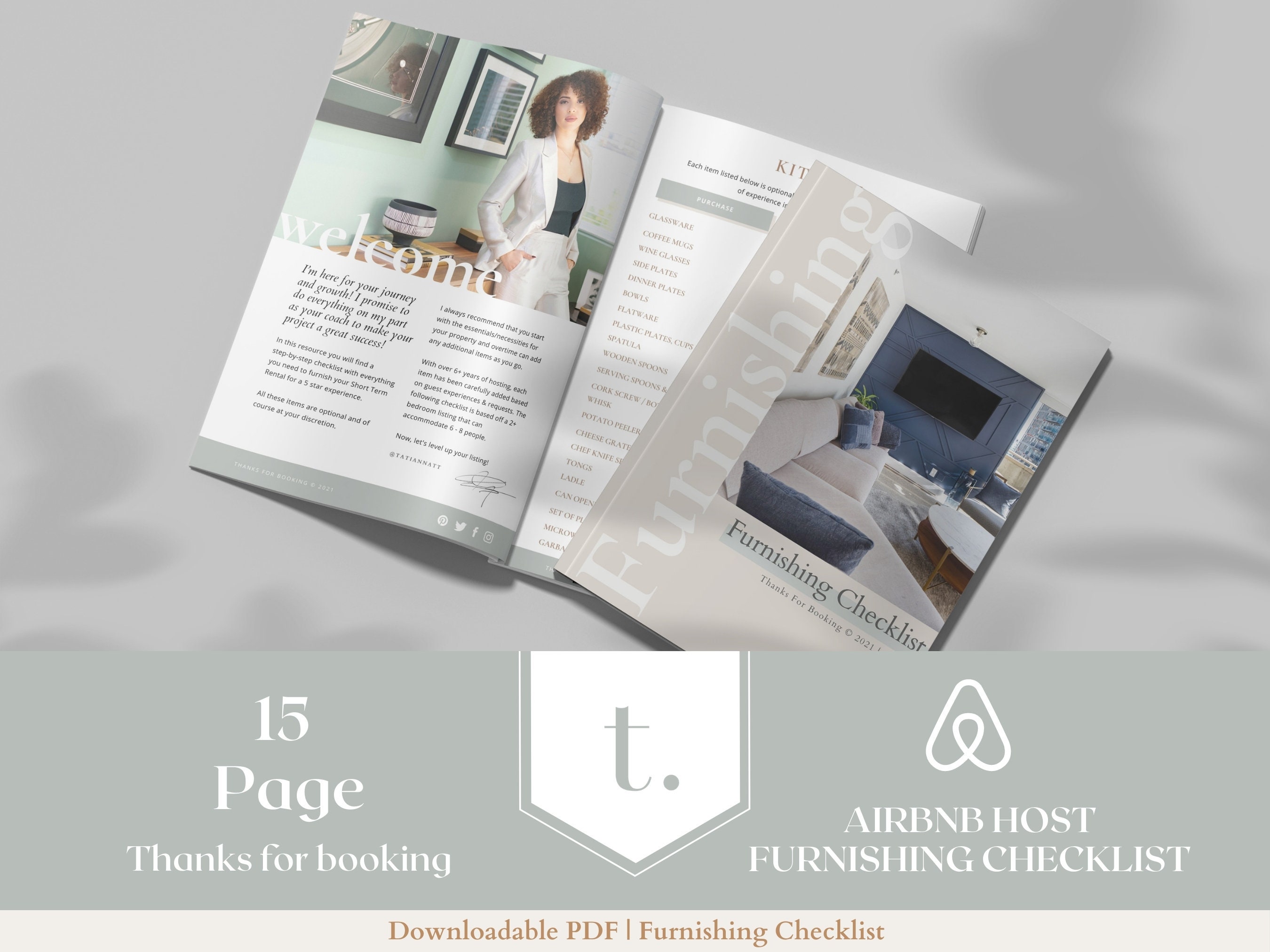 Complete Airbnb Shopping Checklist Furnishing Checklist Etsy España