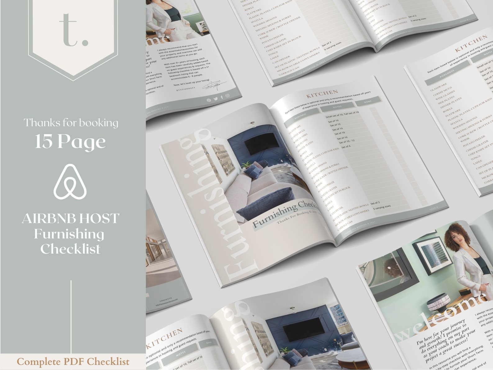 Complete Airbnb Shopping Checklist Furnishing Checklist Etsy España