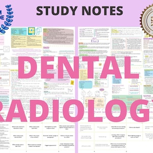 Dental Radiology Study Notes (14 Pages)