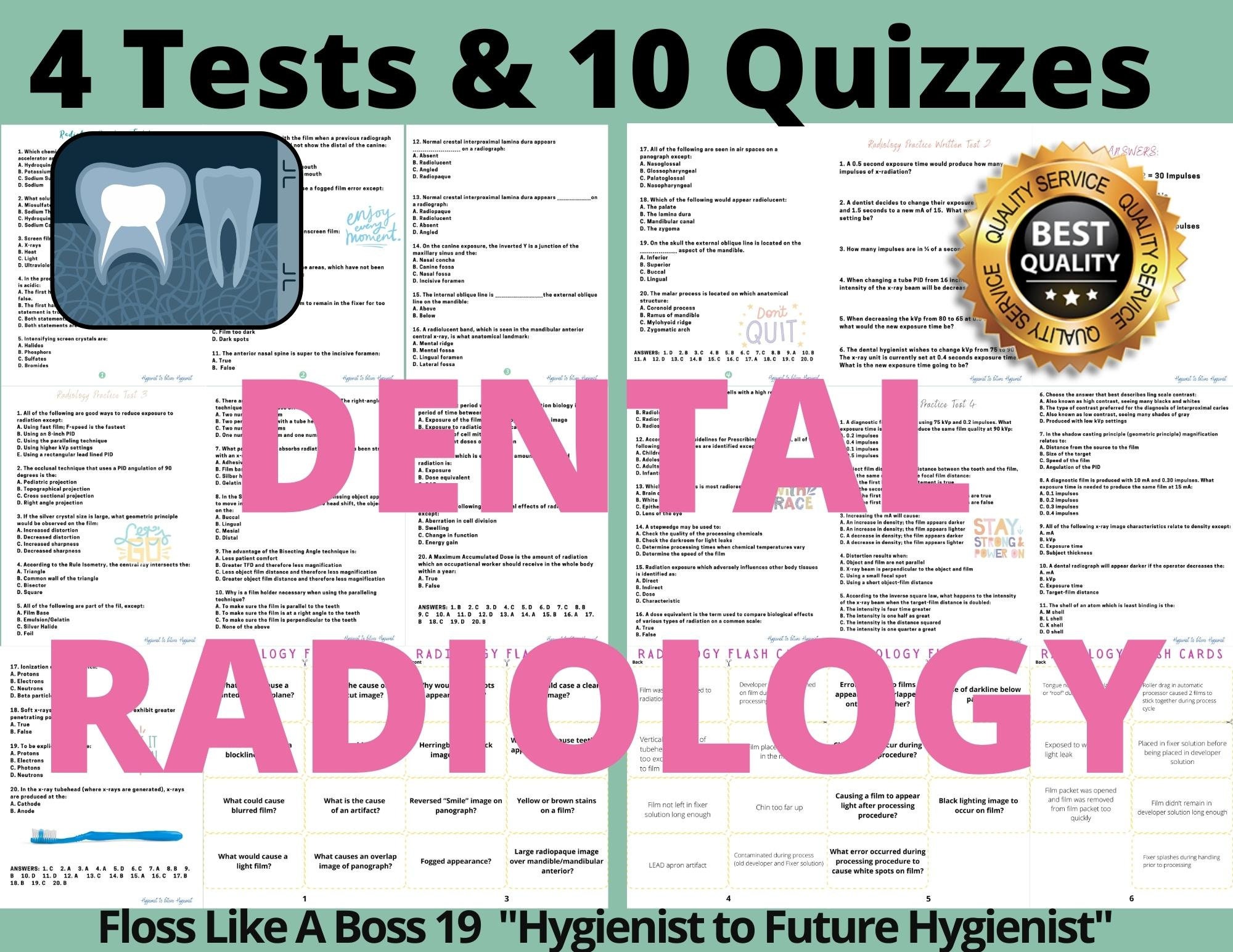 RADIOLOGY 4 Tests & 10 Quizzes Etsy