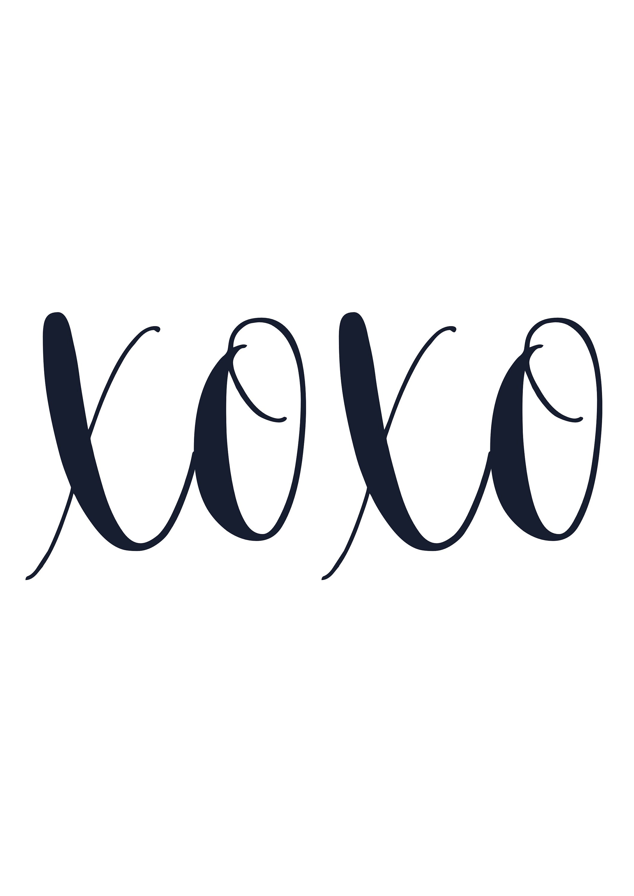 XOXO Art print Home decor Wall Art unframed Etsy