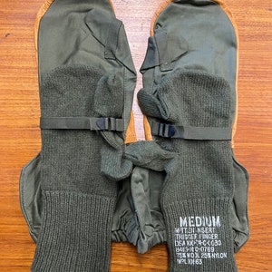 Brand New Military Army Trigger Finger Winter Gloves With Wool Liners