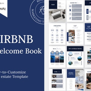 35 Airbnb Welcome Book Template Canva Printable Guest Guidebook Super Host Must Haves Wifi Printable Signs Essential House Items Checklists