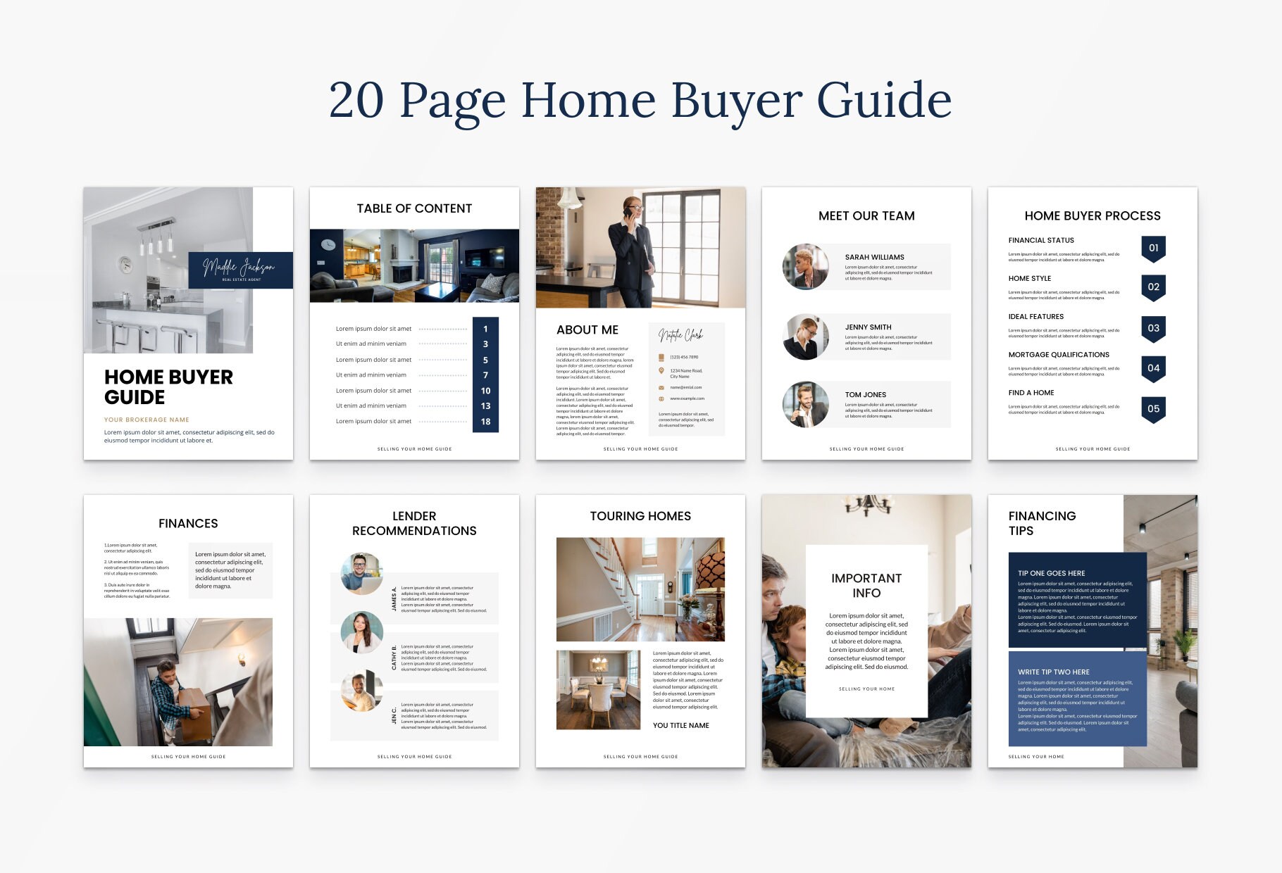 20 Page Home Buyer Guide Real Estate Buyer Packet Home | Etsy