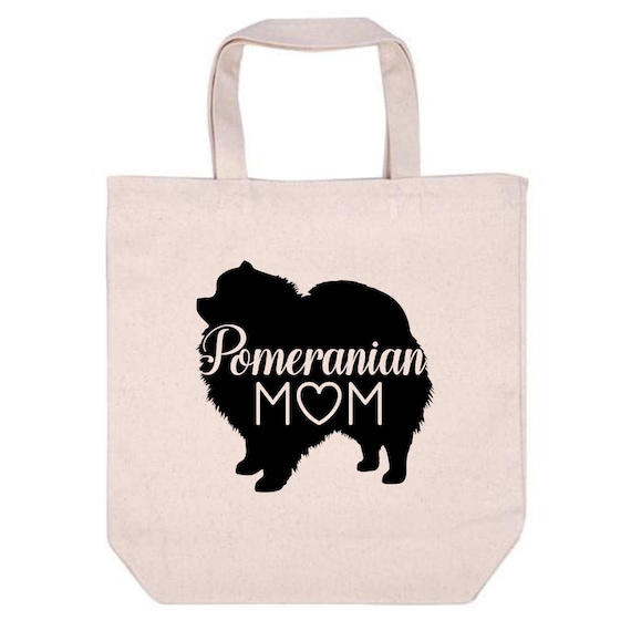 Pomeranian Tote Bags, Pom Pom Tote Bag, Dog Tote Bag, Canvas Tote Bag, Dog Mom Tote, Dog Bag, Dog Mom Canvas Bag