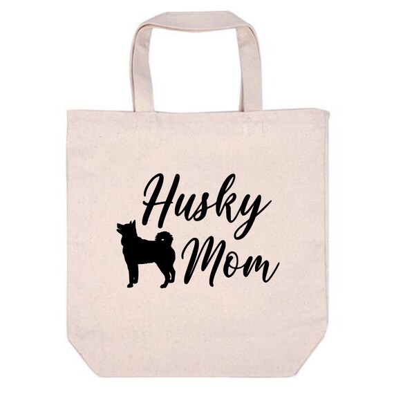 Husky Tote Bags, Siberian Husky Tote Bag, Dog Tote Bag, Canvas Tote Bag, Dog Mom Tote, Dog Bag, Dog Mom Canvas Bag