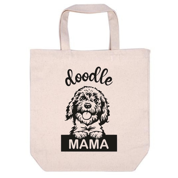 Doodle Tote Bags, Golden Doodle Tote Bag, Dog Tote Bag, Canvas Tote Bag, Dog Mom Tote, Dog Bag, Dog Mom Canvas Bag