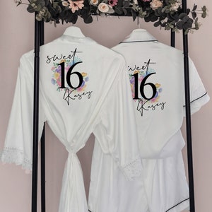 Personalised Sweet 16th birthday Pyjamas, 16th birthday Present, Special BDAY GIFT, Birthday Gift Set, Milestone Birthday PJs image 8