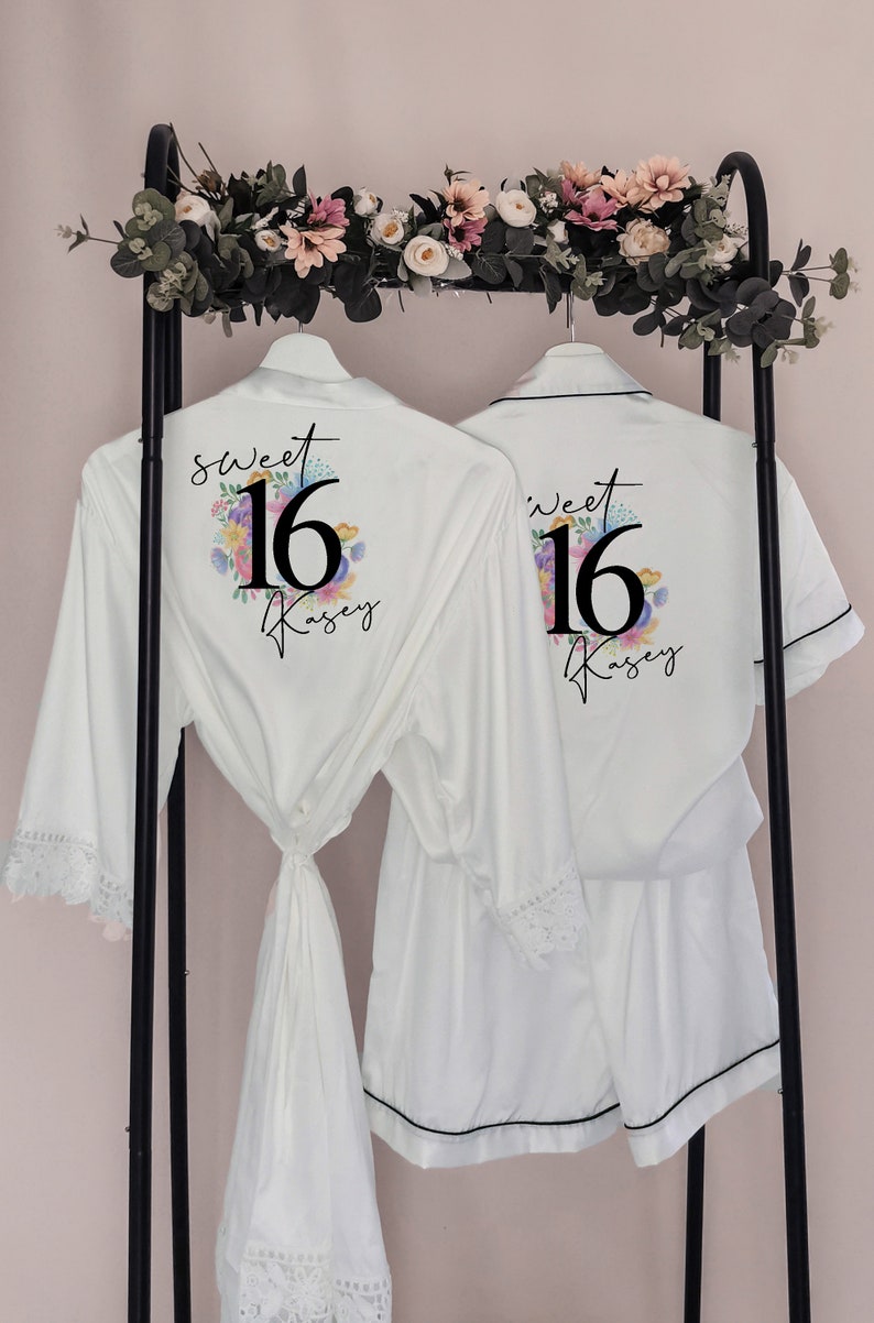 Personalised Sweet 16th birthday Pyjamas, 16th birthday Present, Special BDAY GIFT, Birthday Gift Set, Milestone Birthday PJs image 8