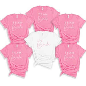 Team Bride Shirts, Bride shirt, Bride Squad T-shirts, Hen Party T-shirts, Bachelorette Party T-shirts, Bridal Party T-shirts