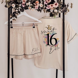 Personalised Sweet 16th birthday Pyjamas, 16th birthday Present, Special BDAY GIFT, Birthday Gift Set, Milestone Birthday PJs image 10