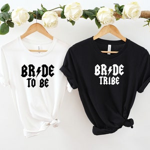 Rock Bride T-shirt, Heavy Metal Bride, Bridesmaid T-Shirts, Bachelorette Party T-shirts, Hen Party T-shirts, Bridal Party Tops