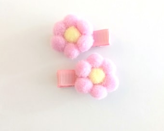 Pompom Haarspangen: Handgefertigte Anti-Rutsch Kawaii Girl Haar Accessoires