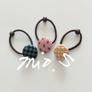 Japanese embroidery hair ties, Anime hair ties, Adult hair ties , elastic