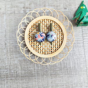 Set von zwei Haarclips, kleine Haarclips, Silk Kimono Haarclip,