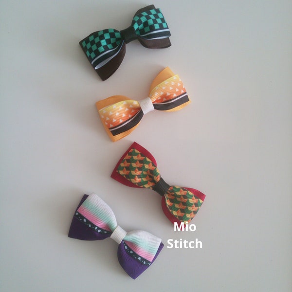 Hair clip with Japanese pattern