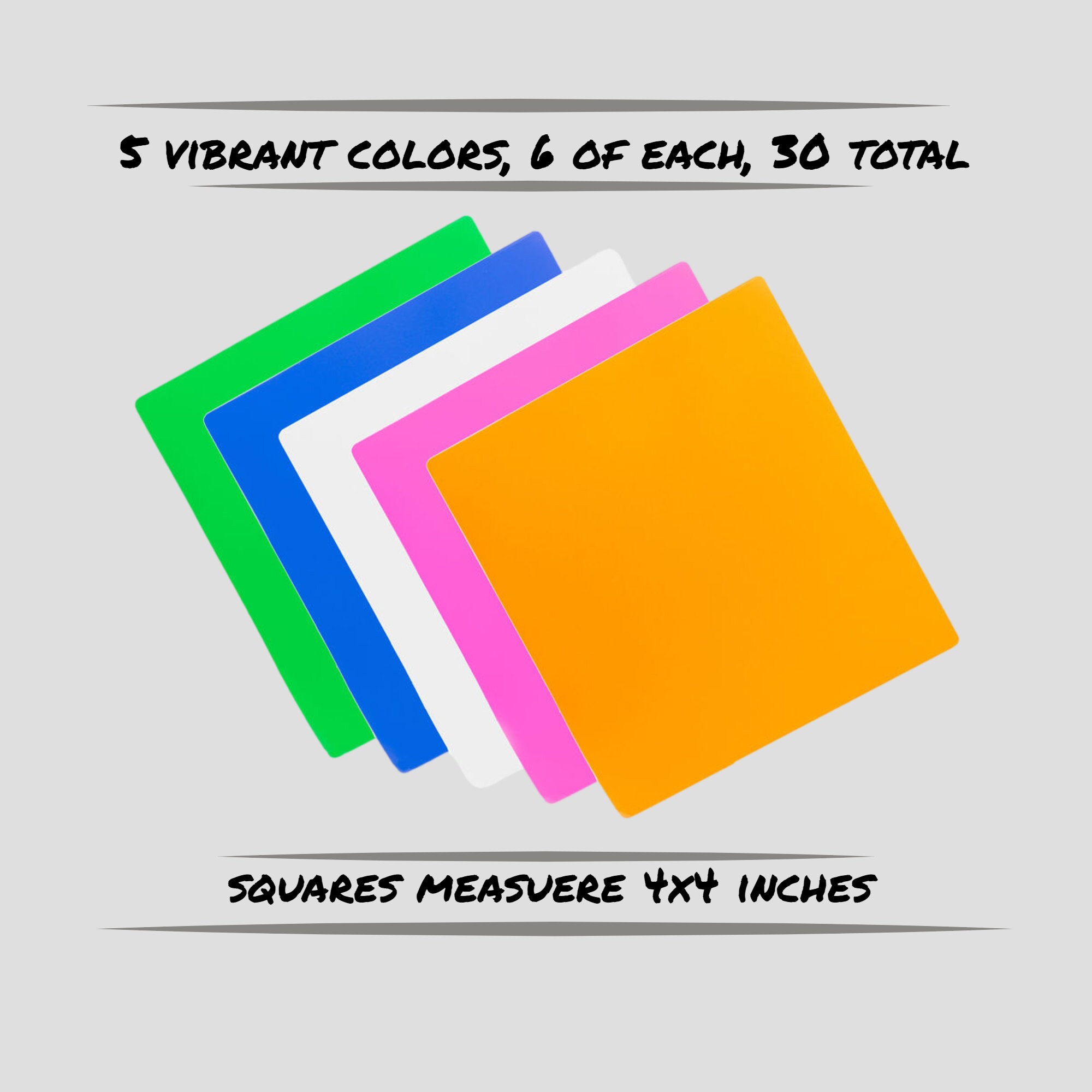 30 Pack Dry Erase Sticky Notes 4x4 Reusable Washable Etsy