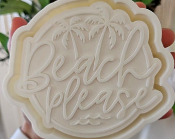 Round Beach Please Car Freshie Mold