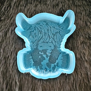 Fall Highland Cow Pumpkin Car Freshie Mold