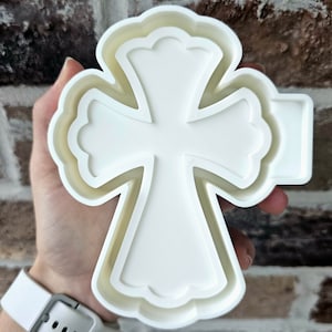 Fancy Cross Car Freshie Mold