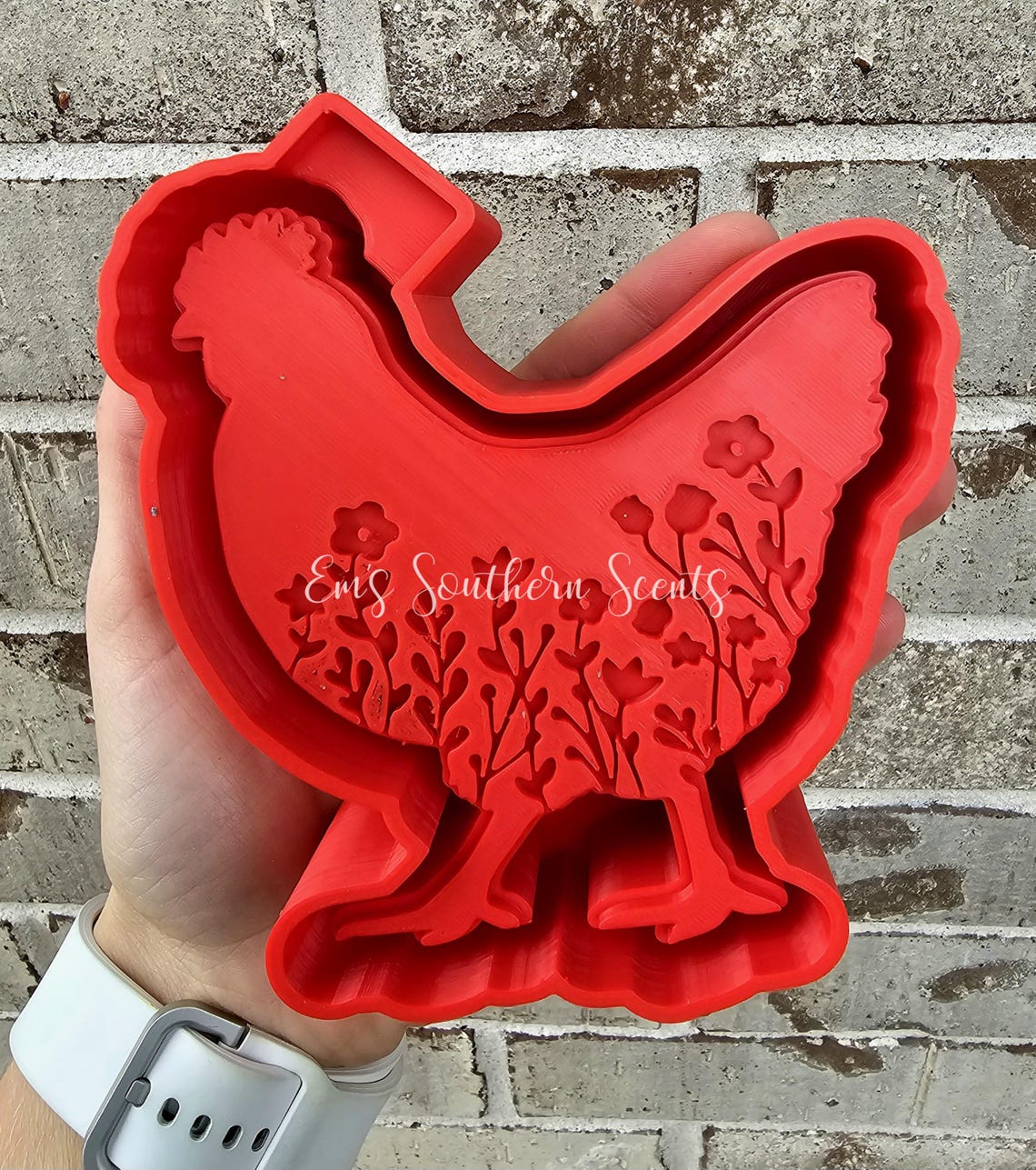 Floral Chicken Car Freshie Mold - Etsy