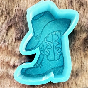 Western Boot and Cowboy Hat Car Freshie Mold