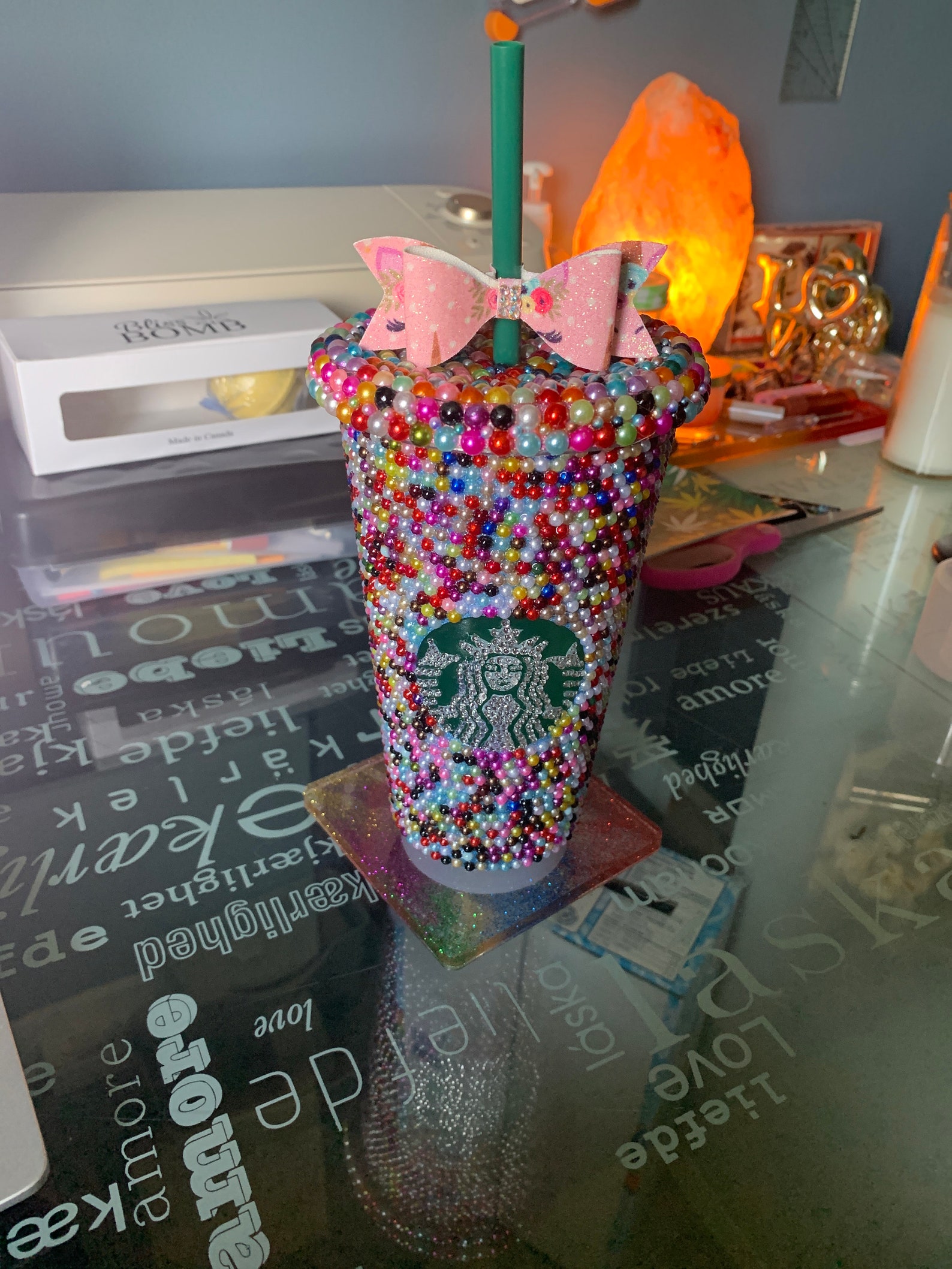 Starbucks Pearl Studded Cup Etsy
